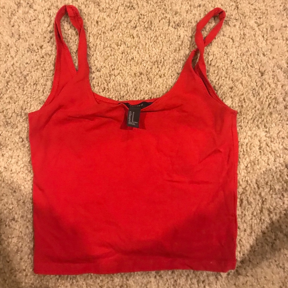 3 for $15 Forever 21 Red Crop Top